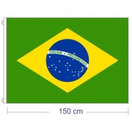 Bandera Brasil Poliester  150-90