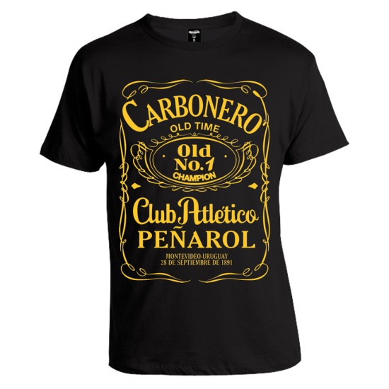 Camiseta Peñarol Old Time Negro Camiseta Peñarol Old Time Negro