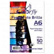 Papel Foto Cf A6 10X15 230Gr 50 Hojas
