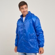 Campera Impermeable Azul Francia