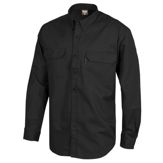 Camisa De Trabajo M-Larga Negro