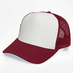Gorro Trucker 5003 Blanco/Bordeaux