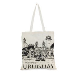 Bolso Algodon Line Art 04 38x42cm Maldonado