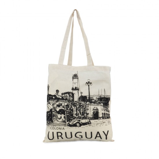 Bolso Algodon Line Art 05 38x42cm Colonia Bolso Algodon Line Art 05 38x42cm Colonia