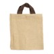 Bolso Yute Beige Asa Marrón