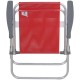 Silla Alta Bel Aluminio Lazy Rojo