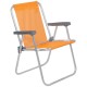 Silla Alta Bel Aluminio Lazy Naranja