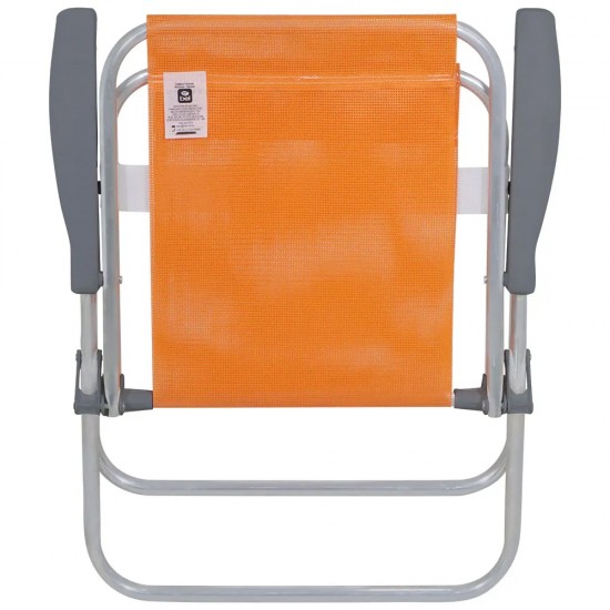 Silla Alta Bel Aluminio Lazy Naranja
