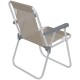 Silla Alta Bel Aluminio Lazy Beige