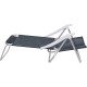 Silla Reclinable Bel Aluminio 6 Pos. Gris