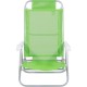 Silla Reclinable Bel Aluminio 6 Pos. Verde
