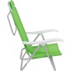 Silla Reclinable Bel Aluminio 6 Pos. Verde