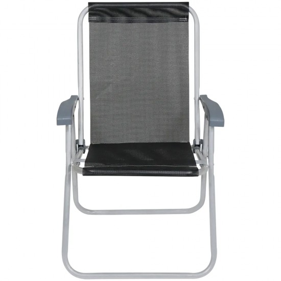 Silla Alta Bel Aluminio Comfort Negro