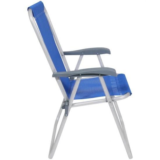 Silla Alta Bel Aluminio Comfort Azul Francia