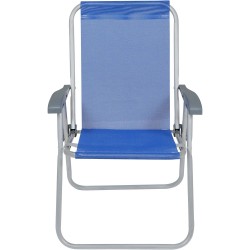 Silla Alta Bel Aluminio Comfort Azul Francia