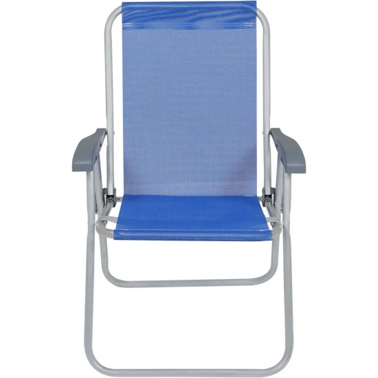 Silla Alta Bel Aluminio Comfort Azul Francia