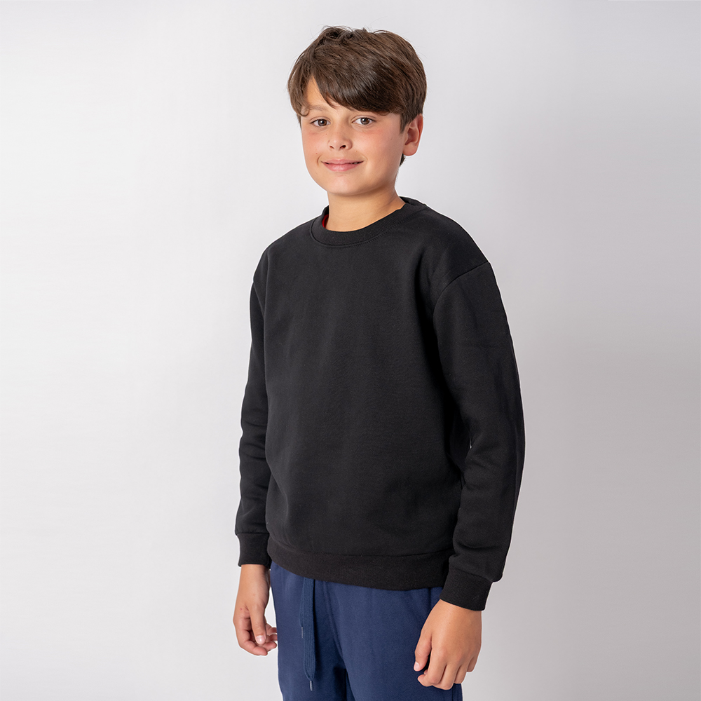 Buzo Niño Felpa SW Negro
