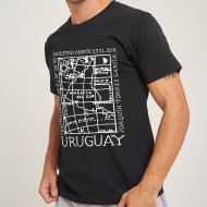 Camiseta Mapa Nuevo Negra