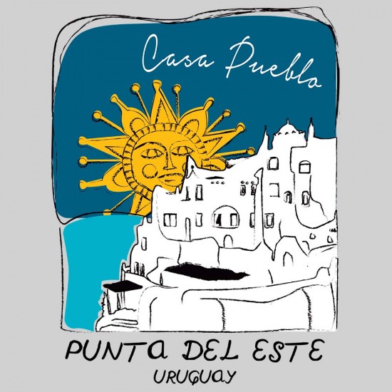 Camiseta Casa Pueblo gris