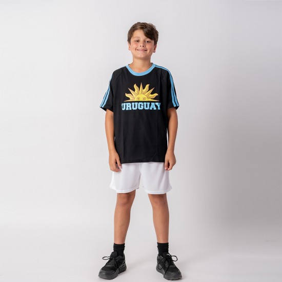 Camiseta Sol Uy Jr Negro