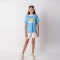 Camiseta Sol Uruguay Junior Celeste