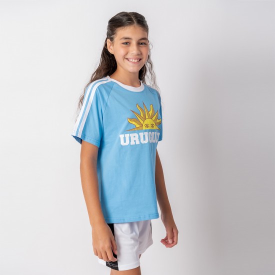 Camiseta Sol Uy Jr Celeste