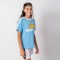 Camiseta Sol Uruguay Junior Celeste