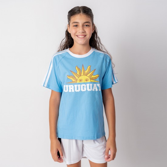 Camiseta Sol Uy Jr Celeste