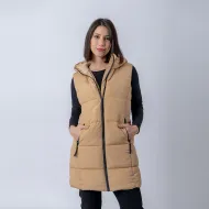 Chaleco Dama Inflado Beige