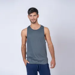 Musculosa 100% Dry Gris Topo