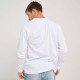 Camiseta Algodón Manga larga con puño Blanca