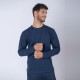 Camiseta Algodón Manga larga con puño Azul marino