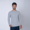 Camiseta Algodón Manga larga con puño Gris melange