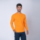 Camiseta Algodón Manga larga con puño Naranja