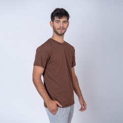Camiseta algodon premium marron