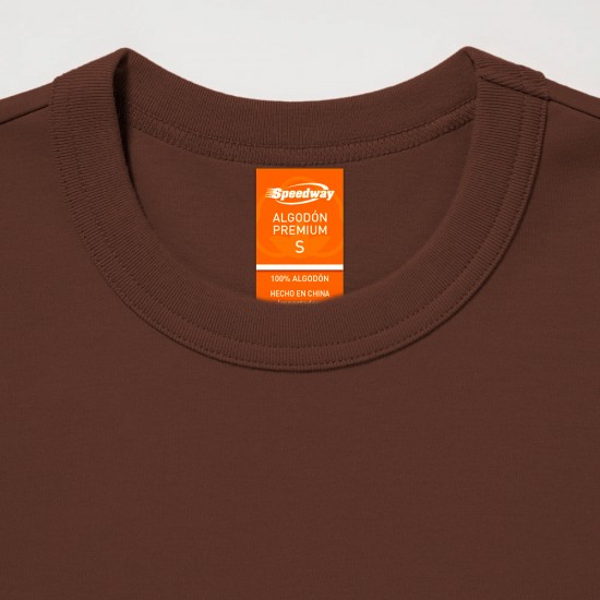 Camiseta algodon premium marron