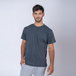 Camiseta Algodon Premium Gris Topo