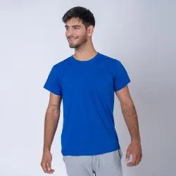 Camiseta Básica PolyCotton Azul francia