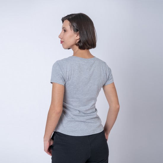 Camiseta Fashion Gris Melange