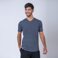 Camiseta slim TC 170gr gris topo