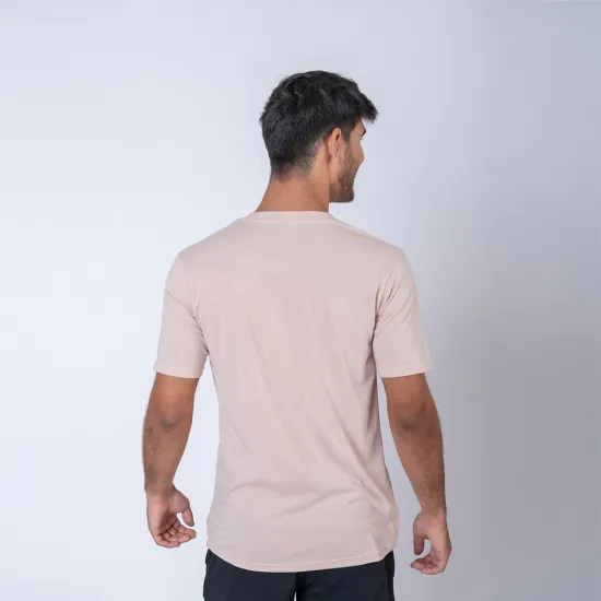 Camiseta slim TC 170gr rosa sepia