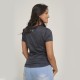 Camiseta dama SW AW negro jaspeado Camiseta dama SW AW negro jaspeado