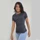 Camiseta dama SW AW negro jaspeado Camiseta dama SW AW negro jaspeado