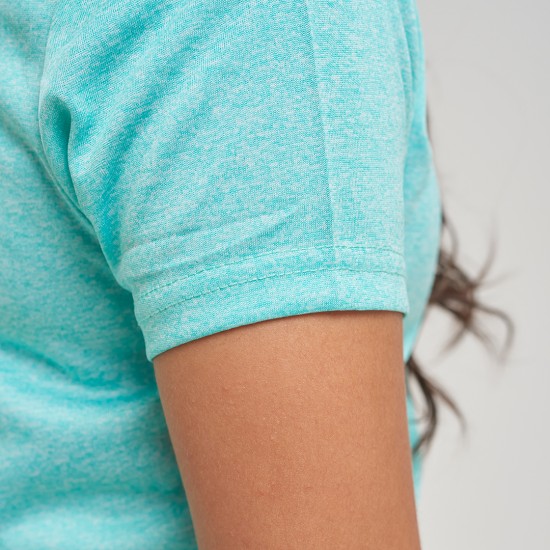 Camiseta dama SW AW verde jaspeado Camiseta dama SW AW verde jaspeado