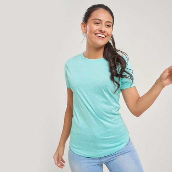 Camiseta dama SW AW verde jaspeado Camiseta dama SW AW verde jaspeado