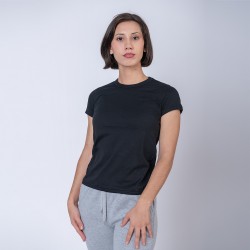 Camiseta Dama Regular Fit Negra