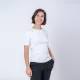 Camiseta dama rib blanco