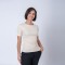Camiseta dama rib beige