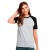 Camiseta Dama Subliprint gris melange/negro