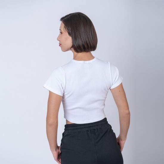 Camiseta Top Dama Verano Blanco